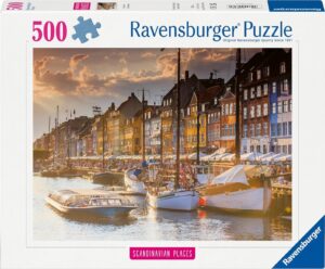 Пъзел Ravensburger от 500 части - Залез в Копенхаген