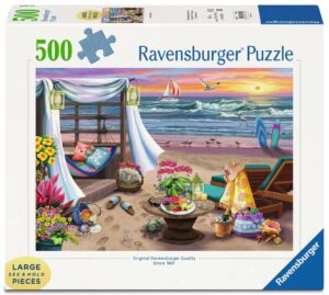 Пъзел Ravensburger от 500 XXL части - Отдих в Кабана