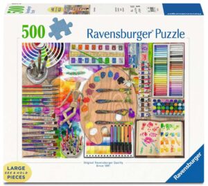 Пъзел Ravensburger от 500 XXL части - Палитрата на художника