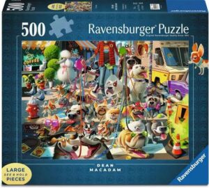Пъзел Ravensburger от 500 XXL части - Разхождащият кучета