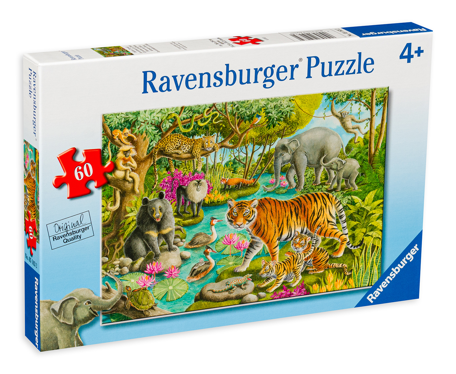 Пъзел Ravensburger от 60 части - Животните на Индия