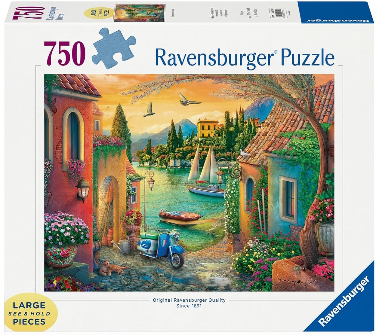 Пъзел Ravensburger от 750 XXL части - Гледки към европейски вили