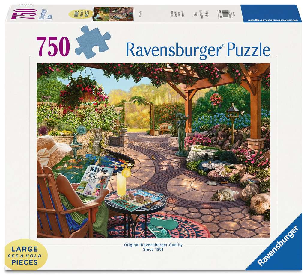 Пъзел Ravensburger от 750 XXL части - Уютно блаженство в двора