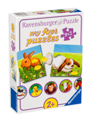 Пъзел Ravensburger от 9 x 2 части - Животинчета