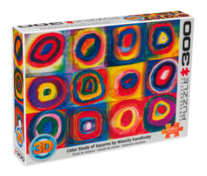 Пъзел с 3D ефект Eurographics от 300 части - Експеримент с цветни квадрати