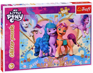 Пъзел с брокат Trefl от 100 части - Моето малко пони