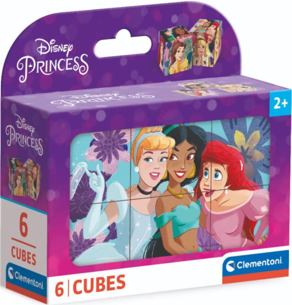Пъзел с кубчета Clementoni от 6 части - Принцесите на Дисни