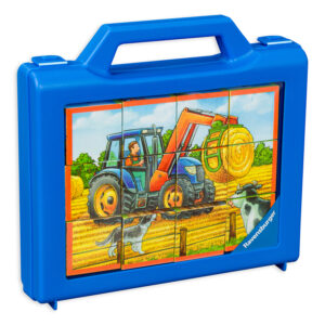 Пъзел с кубчета Ravensburger от 12 части - Фермерски машини