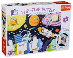 Пъзел с прозорчета Trefl от 36 части - Космос