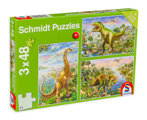 Пъзел Schmidt 3 в 1 - Динозаври