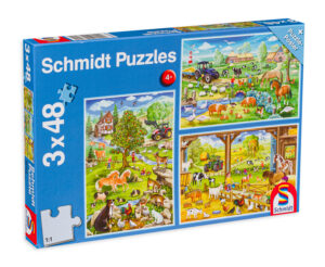 Пъзел Schmidt 3 в 1 - Фермата