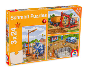 Пъзел Schmidt 3 в 1 - На работната площадка