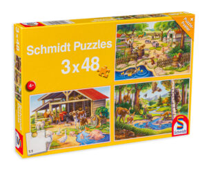 Пъзел Schmidt 3 в 1 - Животни