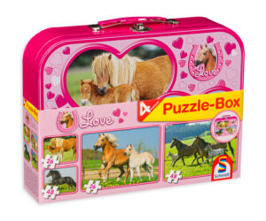 Пъзел Schmidt 4 в 1 - Коне