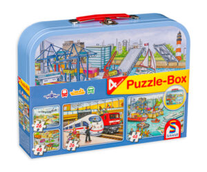 Пъзел Schmidt 4 в 1 - Превозни средства