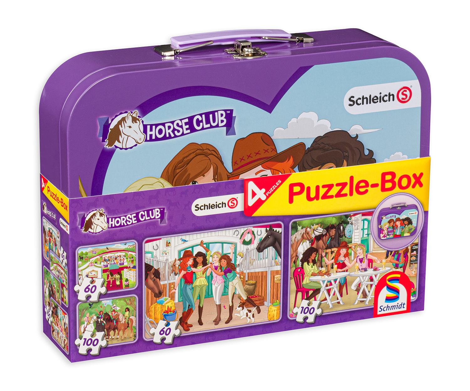 Пъзел Schmidt 4 в 1 - В клуба по конна езда
