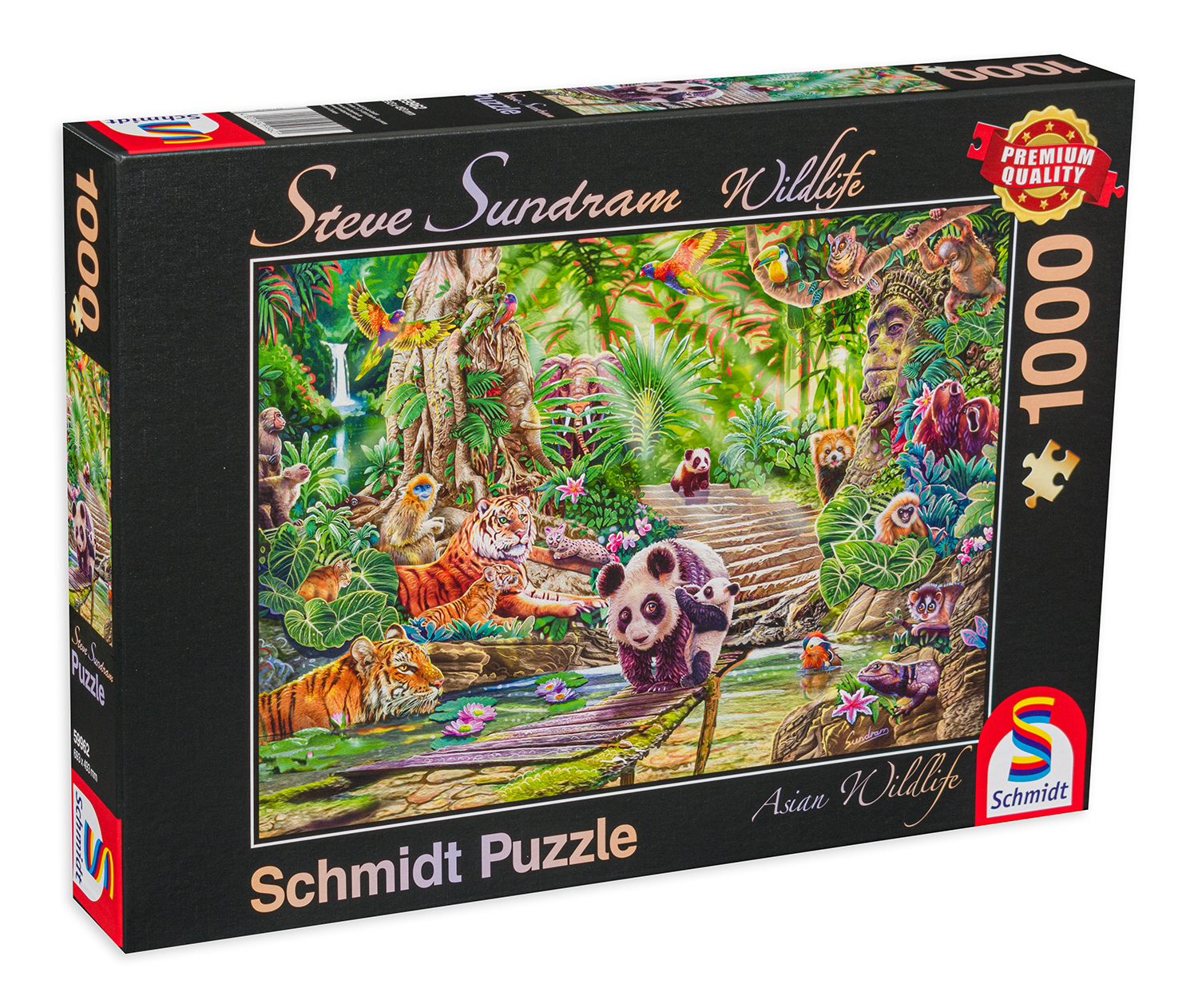 Пъзел Schmidt от 1000 части - Дивият свят на Азия