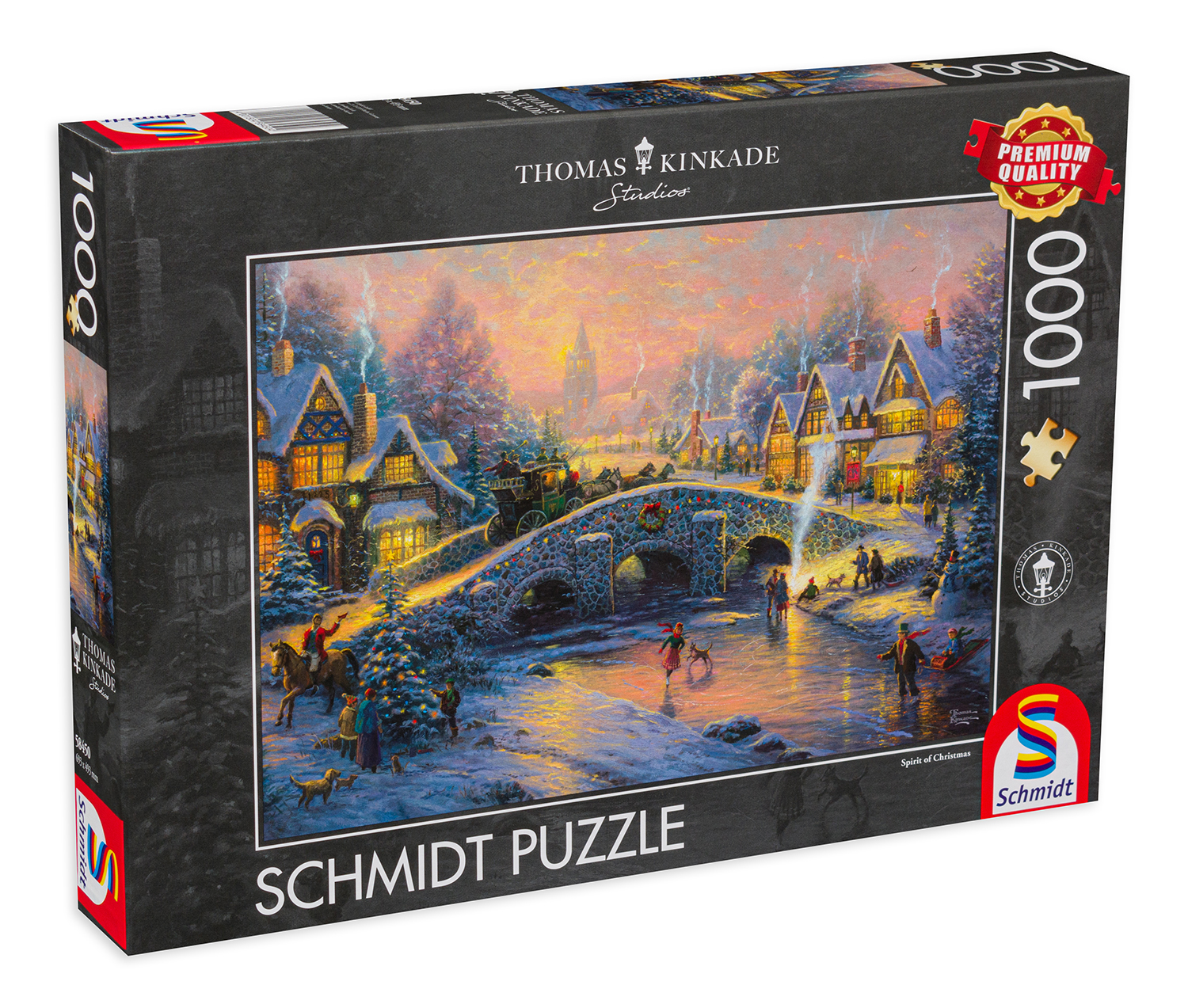 Пъзел Schmidt от 1000 части - Духа на Коледа, Томас Кинкейд