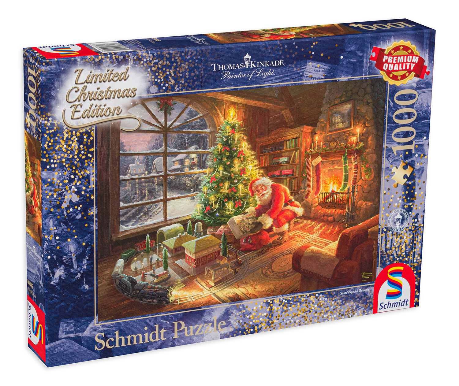 Пъзел Schmidt от 1000 части - Дядо Коледа е тук, Томас Кинкейд