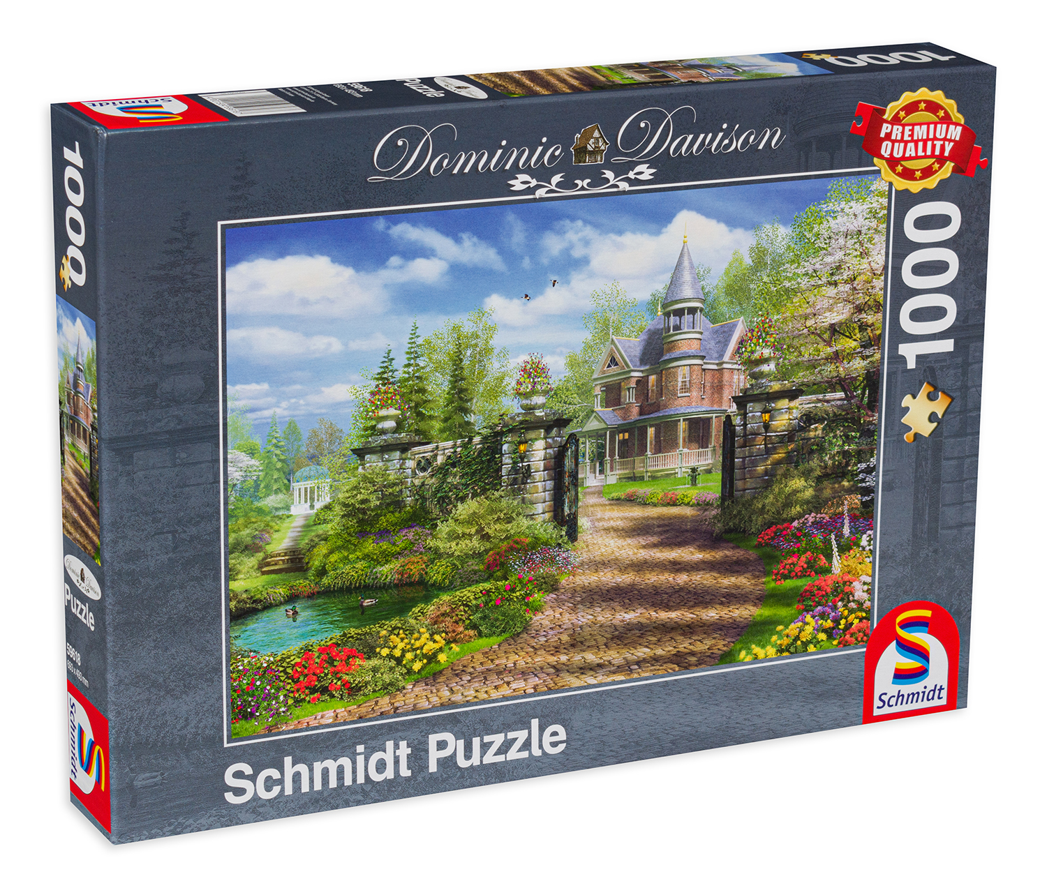 Пъзел Schmidt от 1000 части - Идилично имение, Доминик Дейвисън