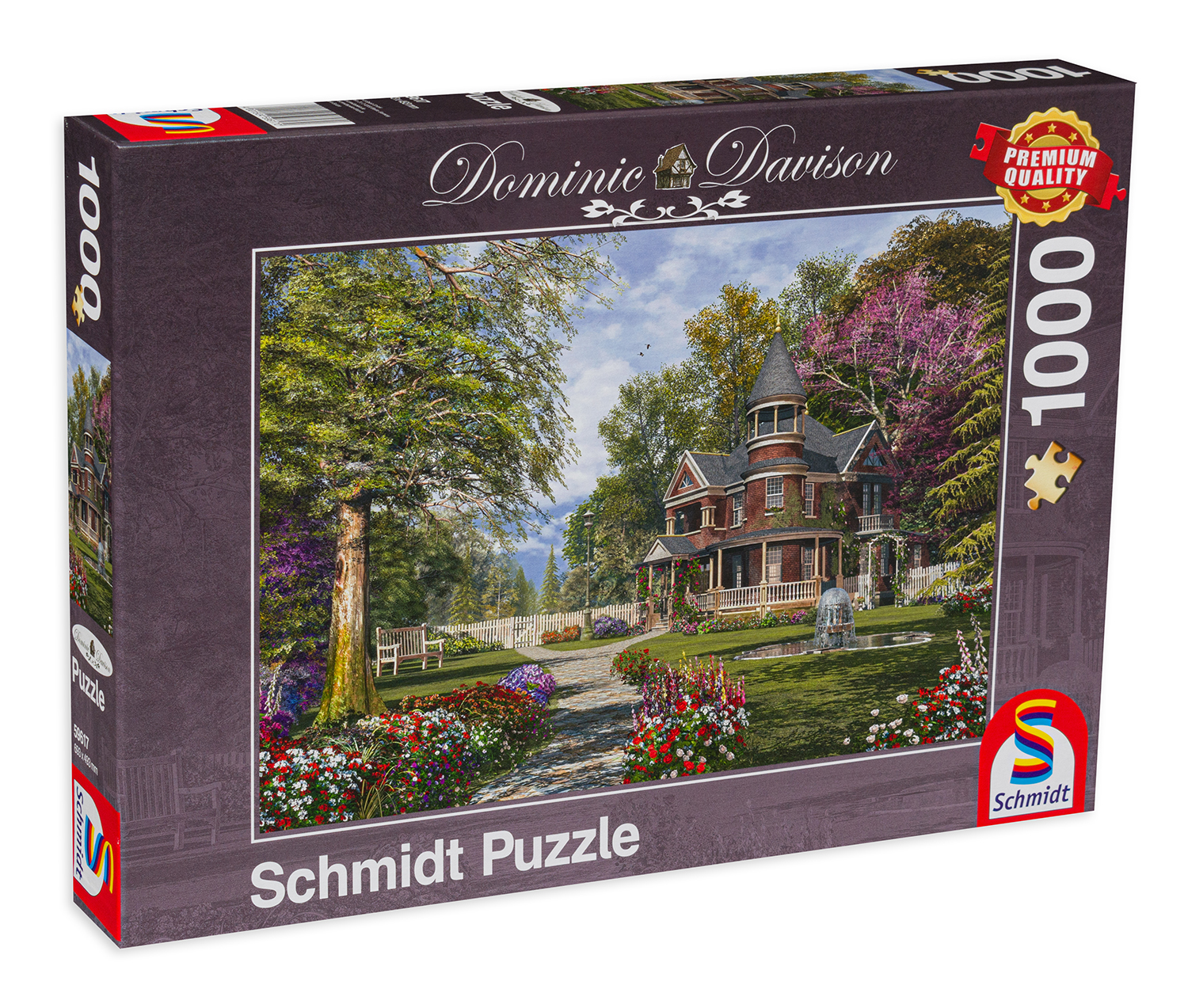 Пъзел Schmidt от 1000 части - Имението с кулата, Доминик Дейвисън