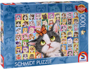 Пъзел Schmidt от 1000 части - Котешка физиономия