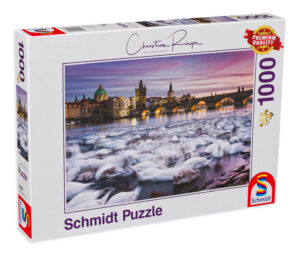 Пъзел Schmidt от 1000 части - Лебеди в Прага