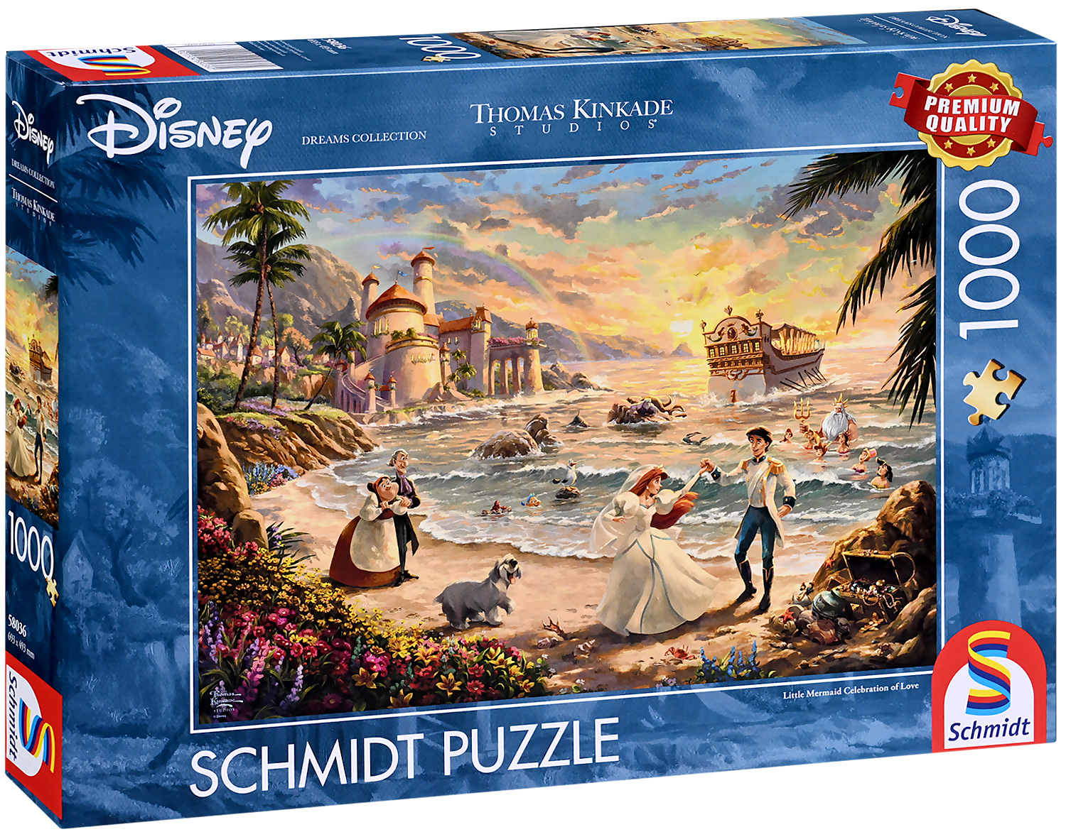 Пъзел Schmidt от 1000 части - Малката русалка - Любовта тържествува