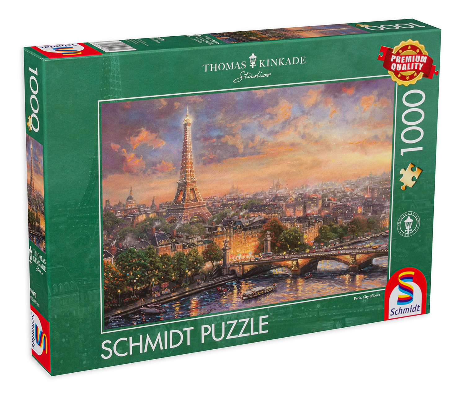 Пъзел Schmidt от 1000 части - Париж, градът на любовта
