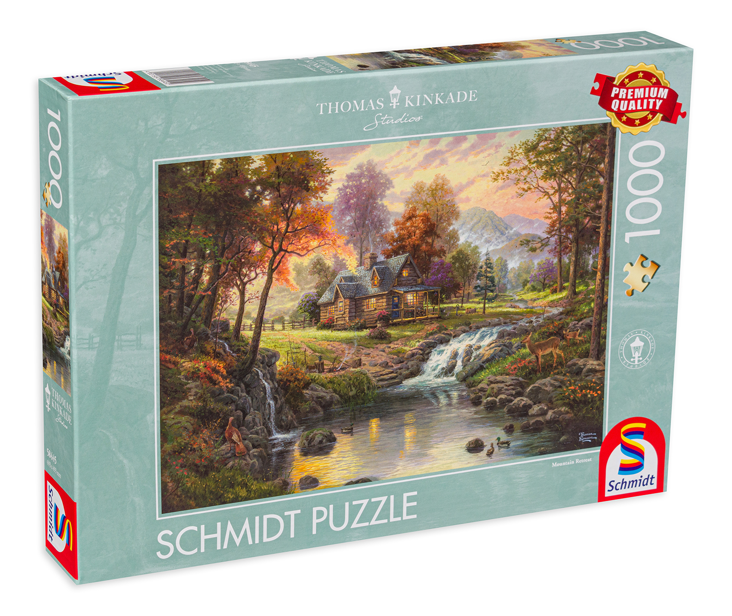 Пъзел Schmidt от 1000 части - Планинско спокойствие, Томас Кинкейд