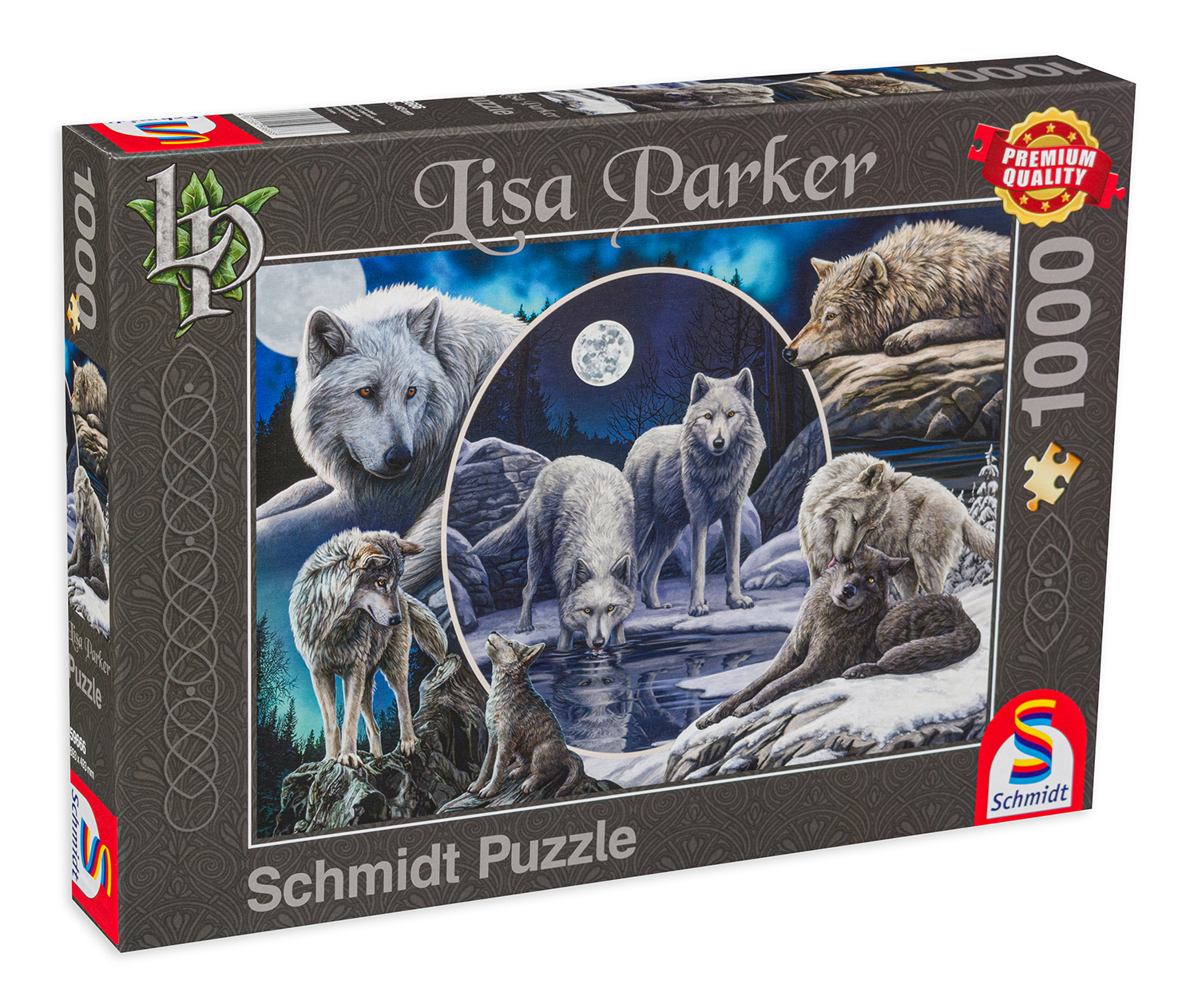 Пъзел Schmidt от 1000 части - Потайните вълци, Лиса Паркър
