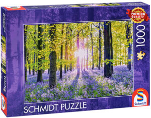 Пъзел Schmidt от 1000 части - Притихнала гора от сини камбанки
