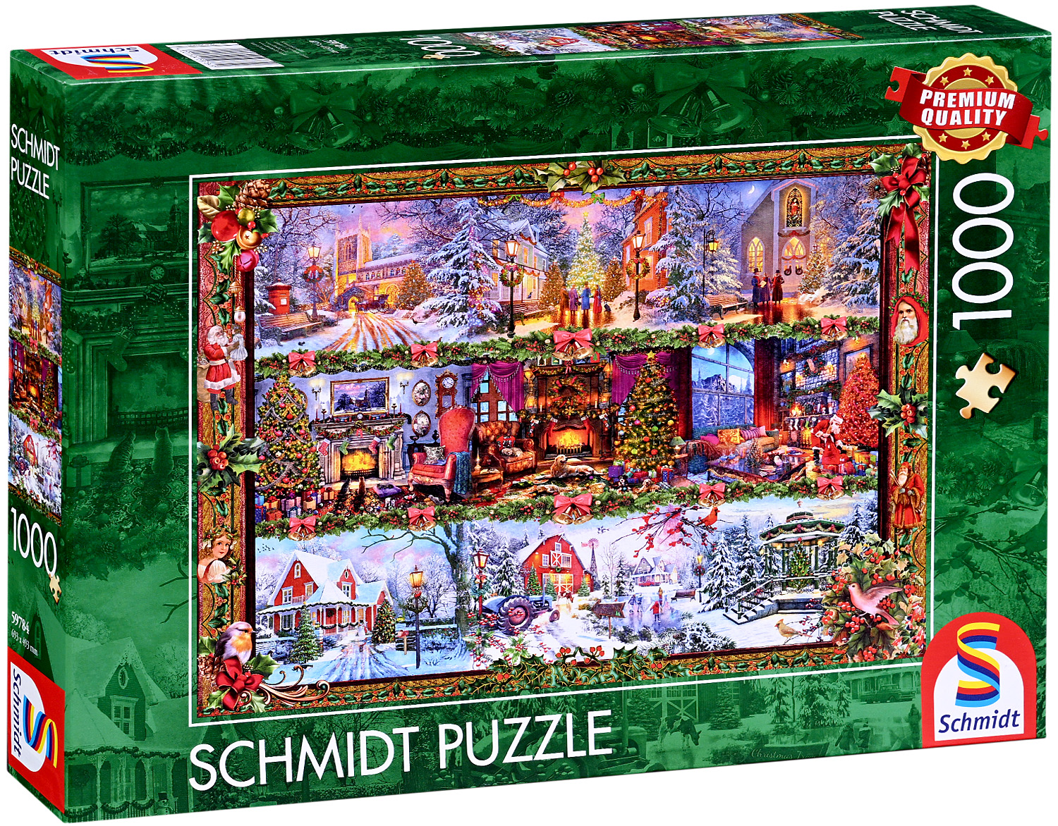 Пъзел Schmidt от 1000 части - Сезонни поздрави
