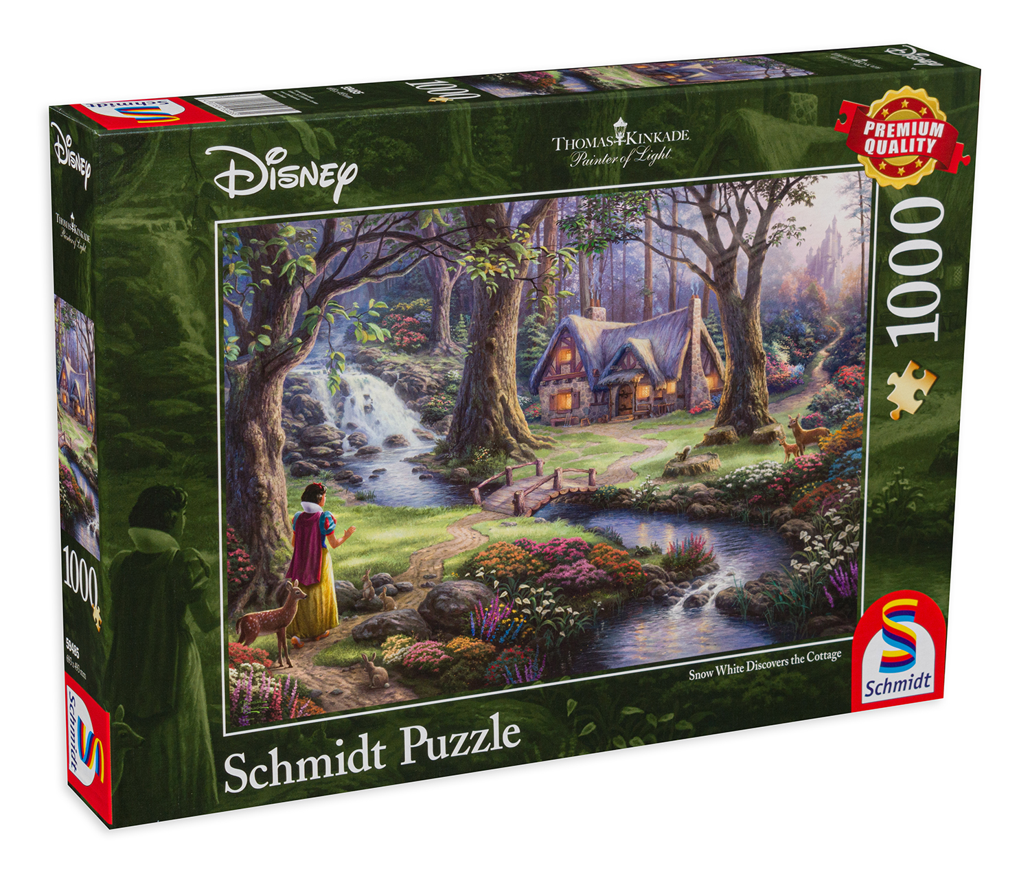 Пъзел Schmidt от 1000 части - Снежанка открива къщичката в гората, Томас Кинкейд
