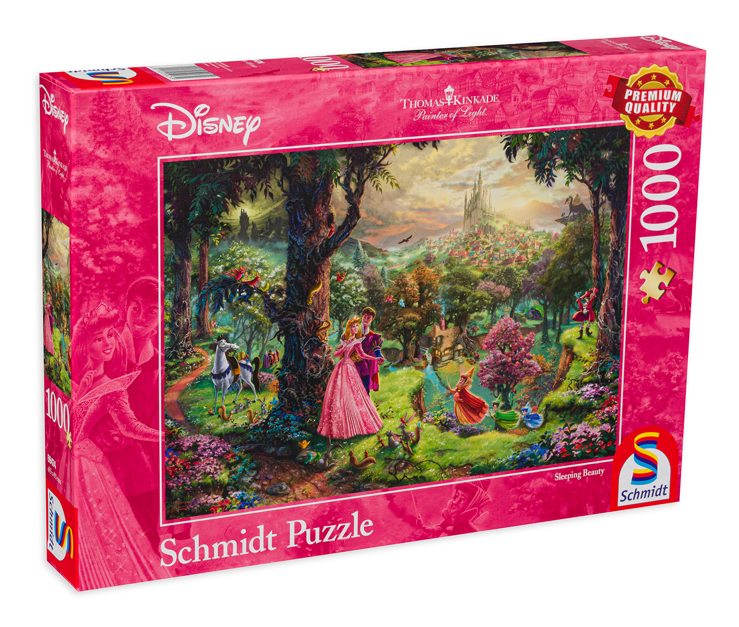 Пъзел Schmidt от 1000 части - Спящата красавица, Томас Кинкейд