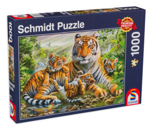 Пъзел Schmidt от 1000 части - Тигри