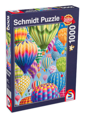 Пъзел Schmidt от 1000 части - Цветни балони в небето