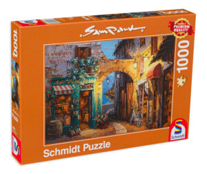 Пъзел Schmidt от 1000 части - Улица до езерото Комо, Сам Парк