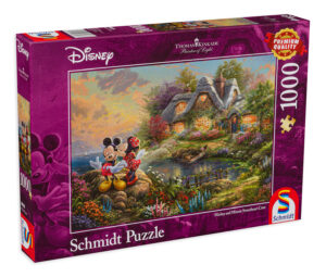 Пъзел Schmidt от 1000 части - Влюбените Мики и Мини, Томас Кинкейд