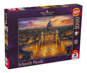 Пъзел Schmidt от 1000 части - Залез над Ватикана, Томас Кинкейд