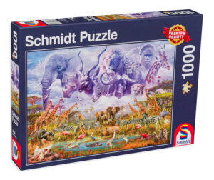 Пъзел Schmidt от 1000 части - Животни край езерото