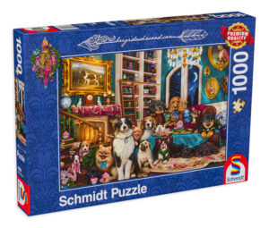 Пъзел Schmidt от 1000 части - Животни в библиотеката