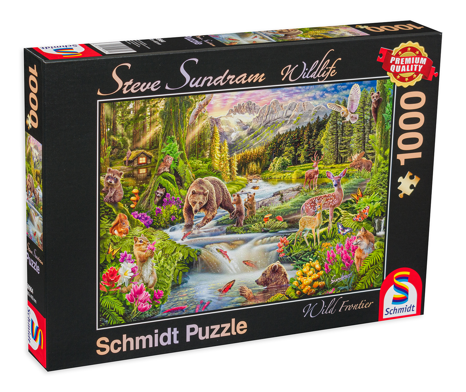 Пъзел Schmidt от 1000 части - Животните в гората