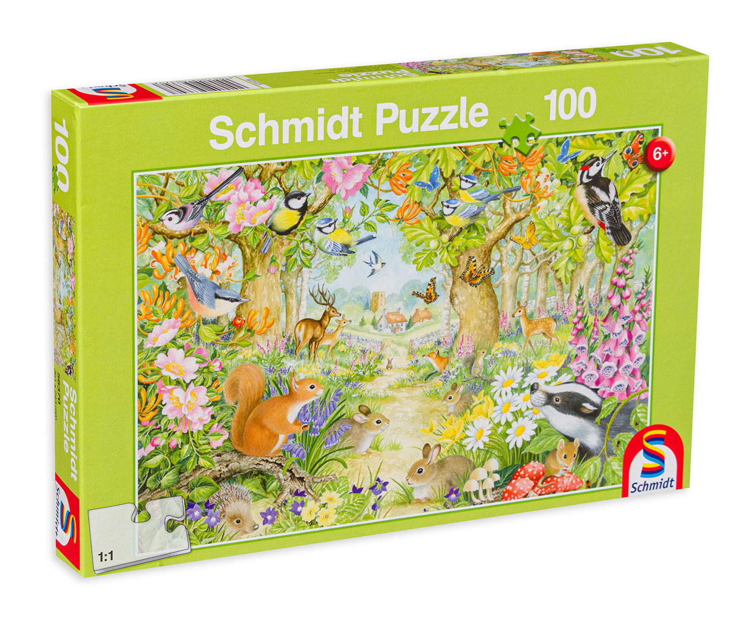 Пъзел Schmidt от 100 части - Горски животни