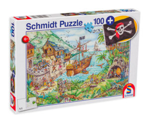 Пъзел Schmidt от 100 части - Пиратски остров, с пиратско знаме