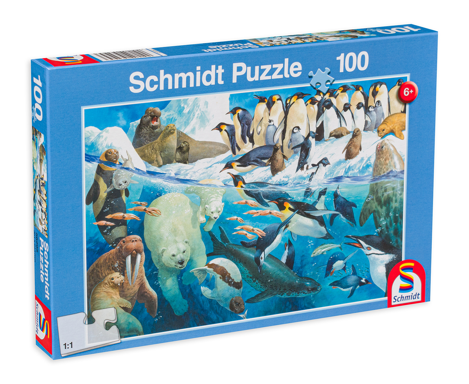 Пъзел Schmidt от 100 части - Животни от полярните региони