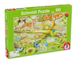 Пъзел Schmidt от 100 части - Животни в джунглата