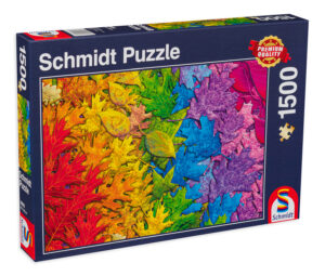 Пъзел Schmidt от 1500 части - Многоцветни листа