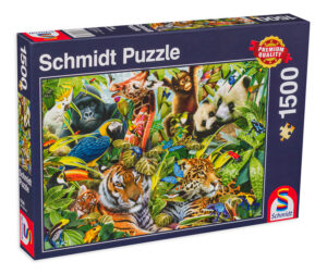 Пъзел Schmidt от 1500 части - Цветно животинско царство