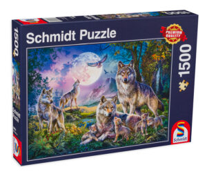Пъзел Schmidt от 1500 части - Вълци